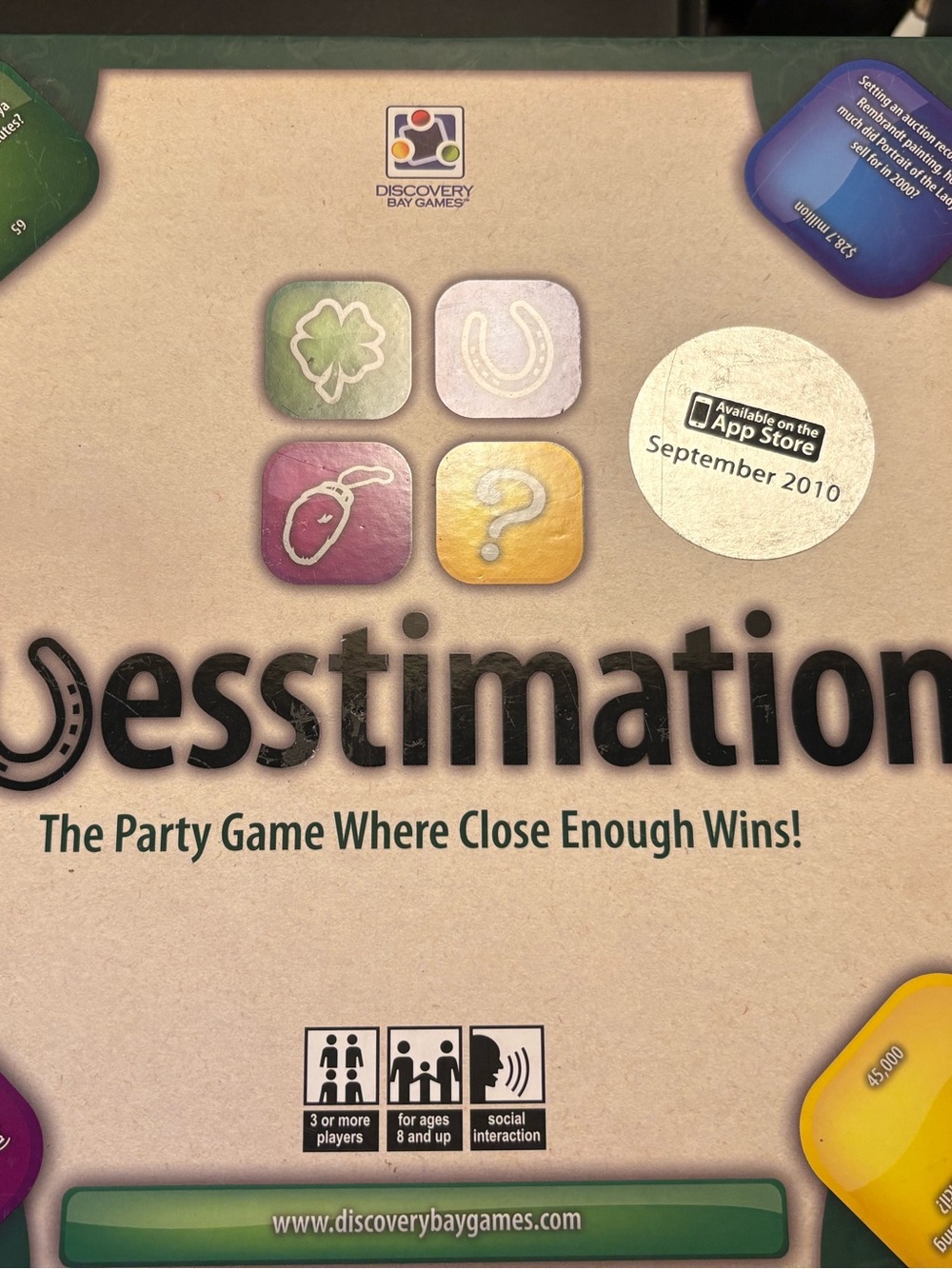 Game- GUESSTIMATION-Funny game for 3 or more people.